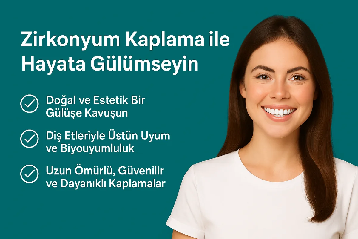 Zirkonyum diş kaplama — renk skalasıyla doğal diş tonuna uyumu kontrol edilen zirkonyum kuron